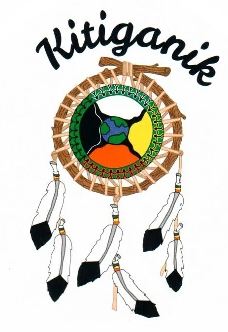 Artistic dreamcatcher with African continent and dancers.